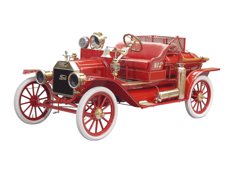 1910 Ford Model T Fire Truck on display at Stahls Collection