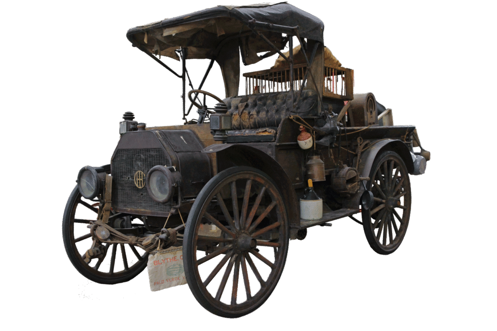 1912 International Harvester on display at Stahls Collection.