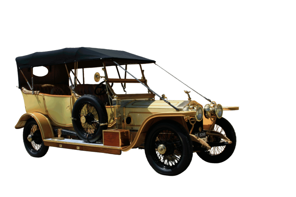 1912 Rolls Royce Sliver Ghost on display at Stahls Collection.