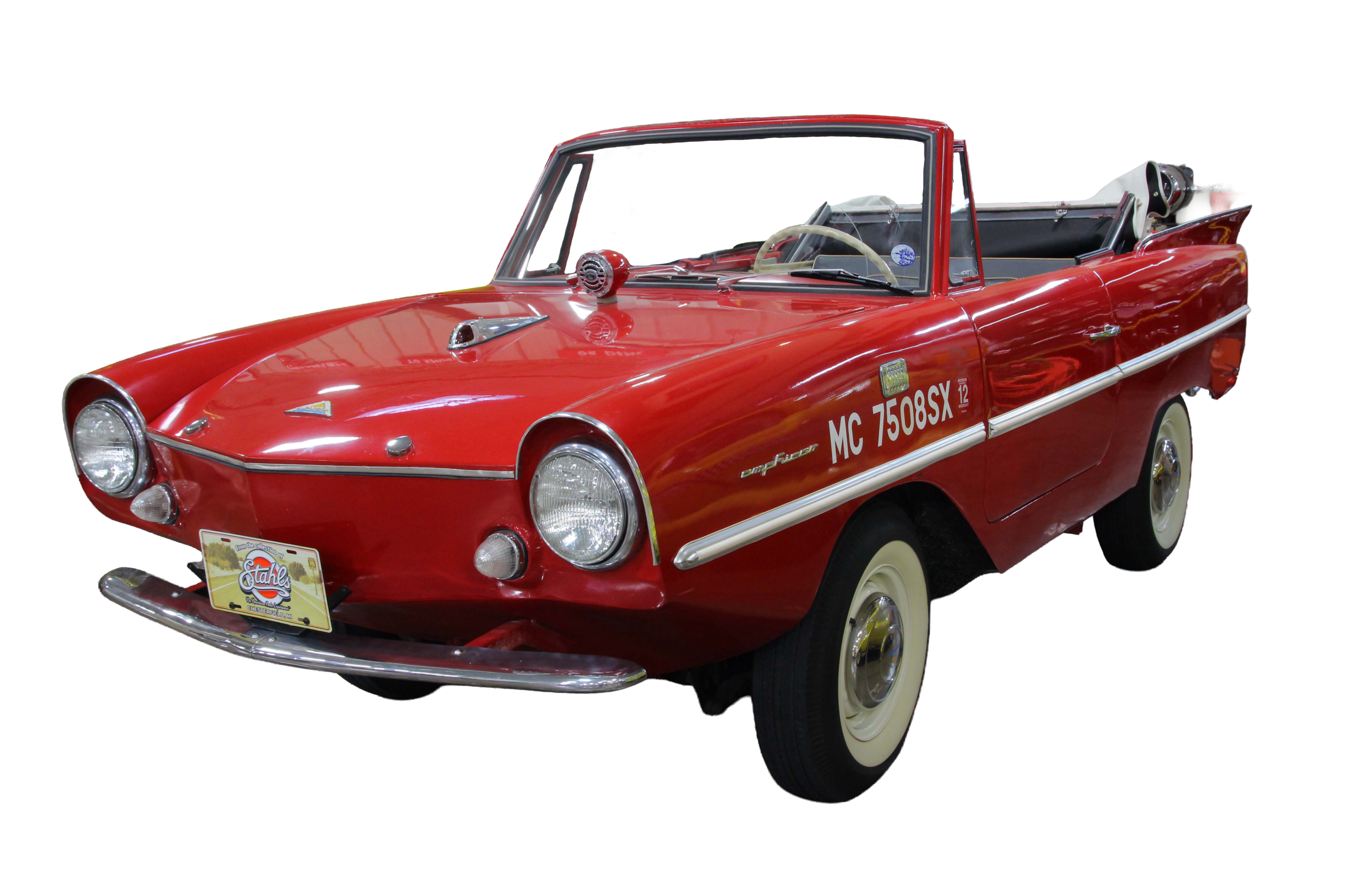 1964 Amphicar on display at Stahls Collection