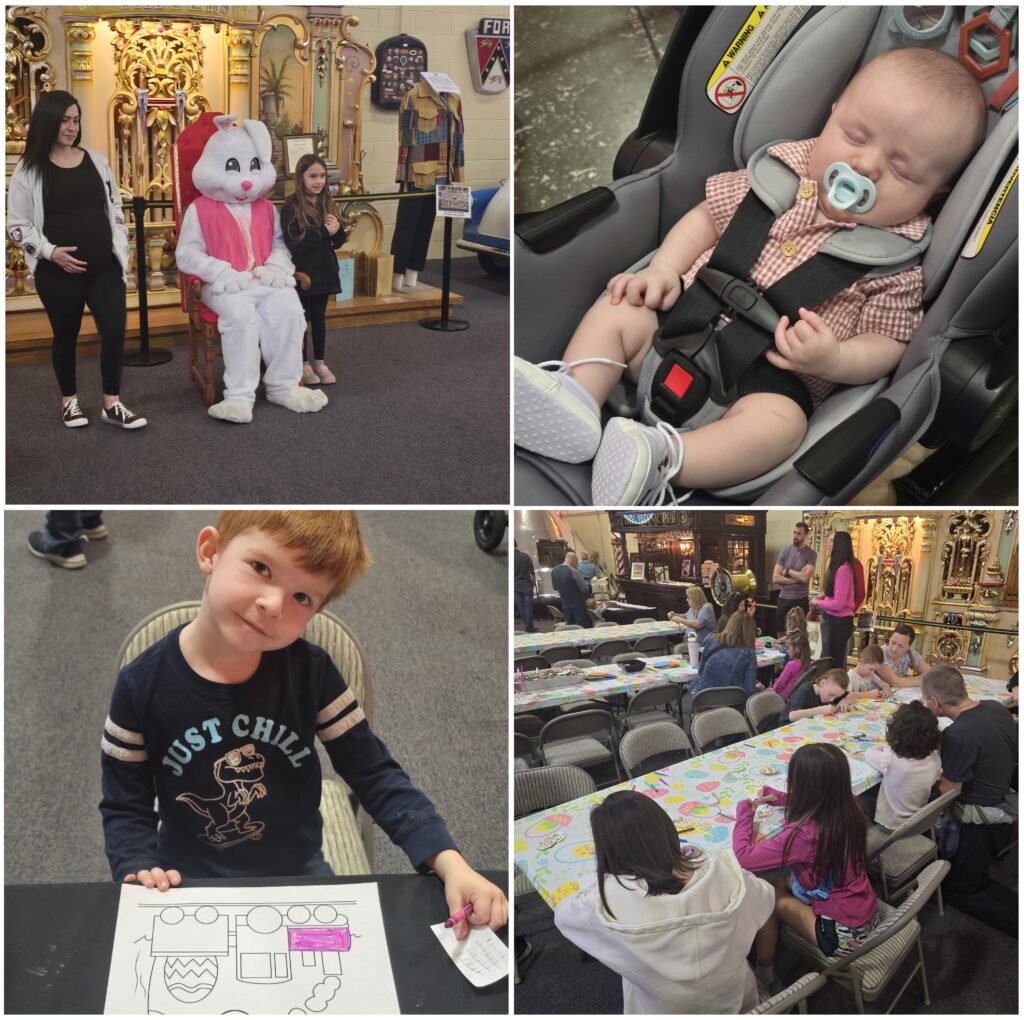 Collage of photos from Easter at Stahls